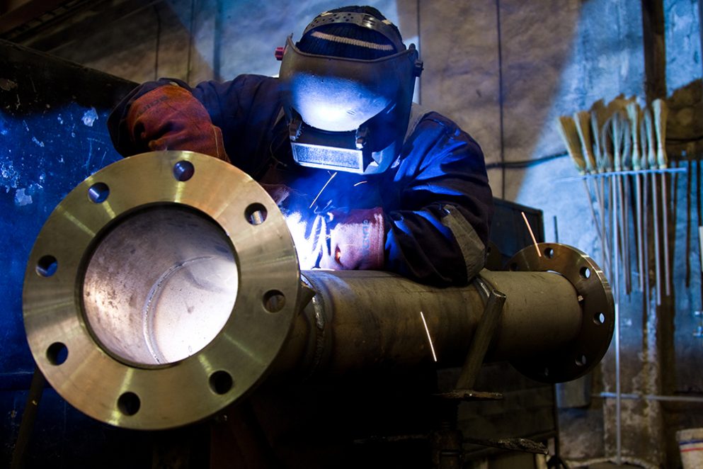 worker welding